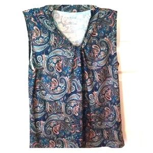Talbots Paisley top